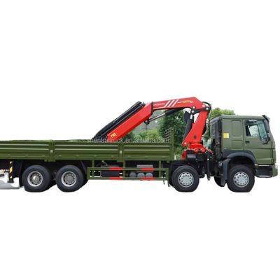 calidad  TRUCK CRANE 8x4 HOWO hydraulic folding arm crane for trucks 15~50 TON Crane factory supply new/used truck mounted crane for sale fábrica
